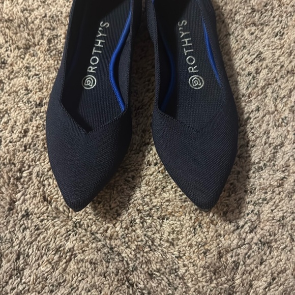 Rothy's dark navy Pointed Toe Flats - Picture 2 of 2
